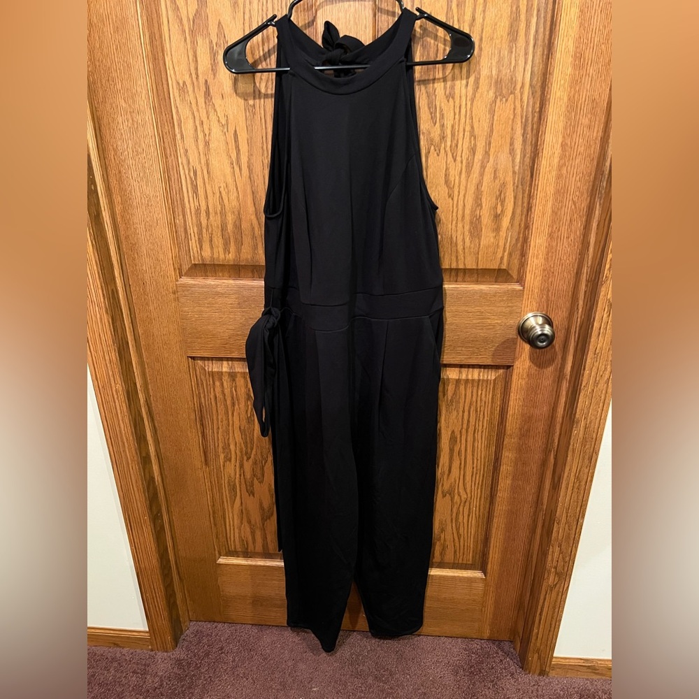 Torrid Ponte High Neck Belt Jumpsuit